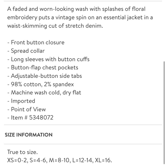 BILLY T RENADA EMBROIDERED DENIM JACKET - Picture 4 of 4